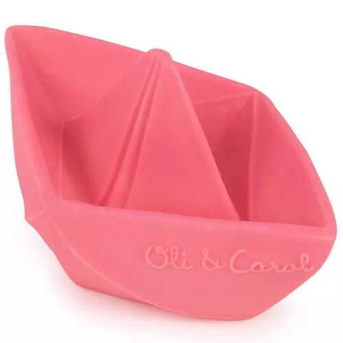 Oli & Carol Bijt- & Badspeelgoed Bootje - Roze 2 Oli & Carol Bijt- & Badspeelgoed Bootje - Roze - Afbeelding 2