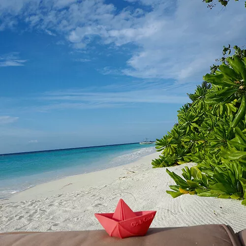 Oli & Carol Bijt- & Badspeelgoed Bootje - Roze 7 Oli & Carol Bijt- & Badspeelgoed Bootje - Roze - Afbeelding 7