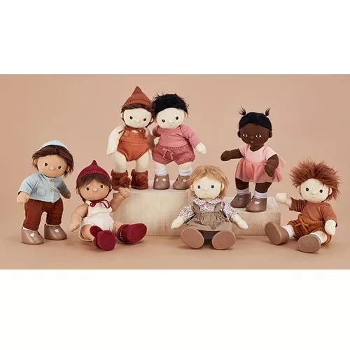 Olli Ella Dinkum Dolls Poppenpyjama - Sky 2 Olli Ella Dinkum Dolls Poppenpyjama - Sky - Afbeelding 2