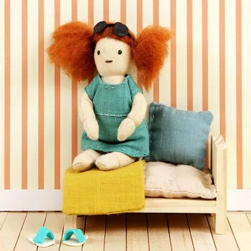 Olli Ella Holdie Folk Poppenhuispop 11 Cm - Fern 4 Olli Ella Holdie Folk Poppenhuispop 11 Cm - Fern - Afbeelding 4