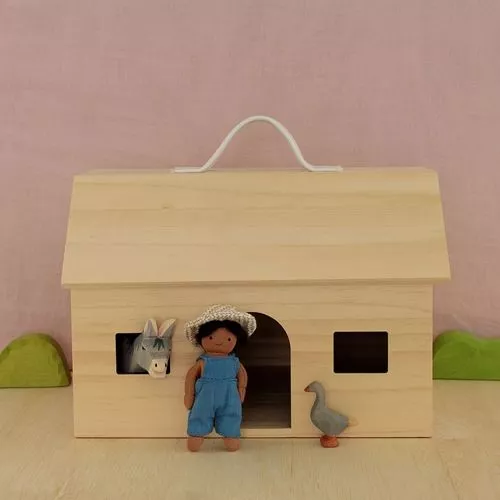 Olli Ella Holdie Folk Poppenhuispop 11 Cm - Boer 3 Olli Ella Holdie Folk Poppenhuispop 11 Cm - Boer - Afbeelding 3