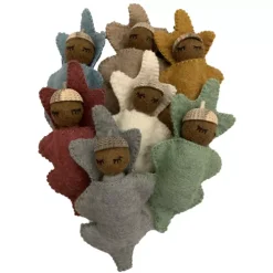 Papoose Toys Poppetjes Eikelbaby's - Earth - 7st