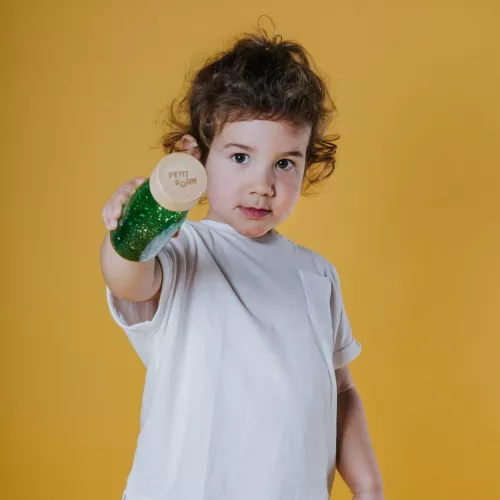 Petit Boum Sensorische Fles Float - Green 2 Petit Boum Sensorische Fles Float - Green - Afbeelding 2