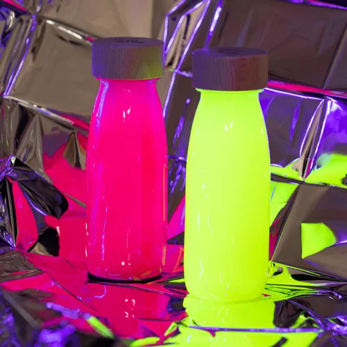 Petit Boum Sensorische Fles Float - Pink Fluo 3 Petit Boum Sensorische Fles Float - Pink Fluo - Afbeelding 3