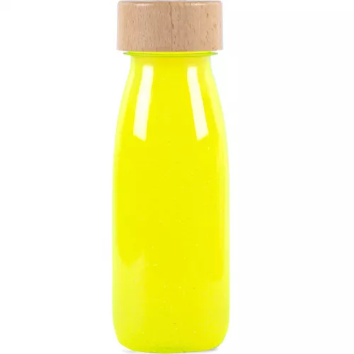 Petit Boum Sensorische Fles Float - Yellow Fluo 1 Petit Boum Sensorische Fles Float - Yellow Fluo