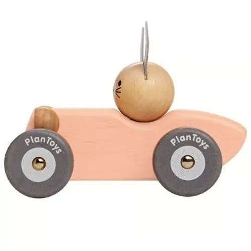 Plan Toys Raceauto - Konijn Pastel 2 Plan Toys Raceauto - Konijn Pastel - Afbeelding 2