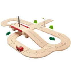 Plan Toys Autoweg Road System 15 Plan Toys Autoweg Road System -speelgarages, auto's & voertuigen Winkel plan toys autobaan road system 2