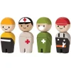 Plan Toys Poppenhuispoppen Reddingsploeg 4 St - 6 Cm