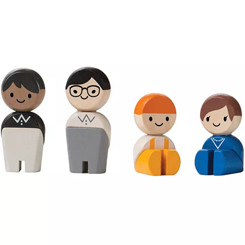 Plan Toys Poppenhuispoppen Zakenmensen 4 St - 6 Cm 2 Plan Toys Poppenhuispoppen Zakenmensen 4 St - 6 Cm - Afbeelding 2