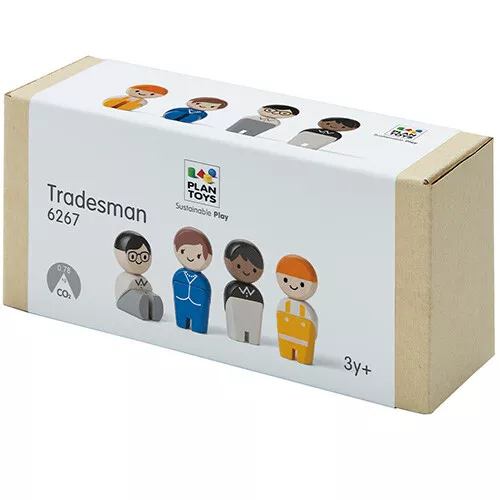 Plan Toys Poppenhuispoppen Zakenmensen 4 St - 6 Cm 4 Plan Toys Poppenhuispoppen Zakenmensen 4 St - 6 Cm - Afbeelding 4