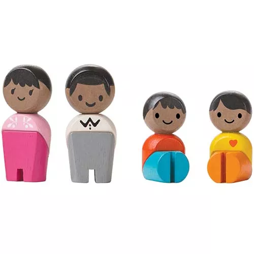 Plan Toys Poppenhuispoppen Zwarte Familie 4 St - 6 Cm 1 Plan Toys Poppenhuispoppen Zwarte Familie 4 St - 6 Cm