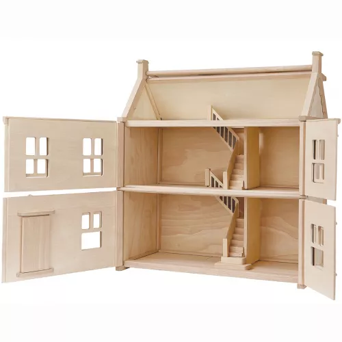 Plan Toys Victoriaans Poppenhuis 5 Plan Toys Victoriaans Poppenhuis - Afbeelding 5