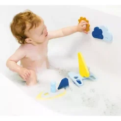 Quut Beach Toys Quut Badfiguren Zeilboot -speelgarages, auto's & voertuigen Winkel quut badpuzzel zeilboot2