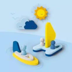 Quut Beach Toys Quut Badfiguren Zeilboot -speelgarages, auto's & voertuigen Winkel quut badpuzzel zeilboot3