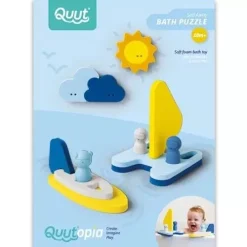 Quut Beach Toys Quut Badfiguren Zeilboot -speelgarages, auto's & voertuigen Winkel quut badpuzzel zeilboot6