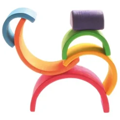 Grimm's Regenboog Stapeltoren - 6 Bogen 17 Cm -speelgarages, auto's & voertuigen Winkel regeennnn