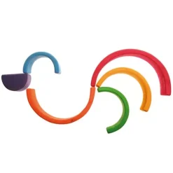 Grimm's Regenboog Stapeltoren - 6 Bogen 17 Cm -speelgarages, auto's & voertuigen Winkel regennn2