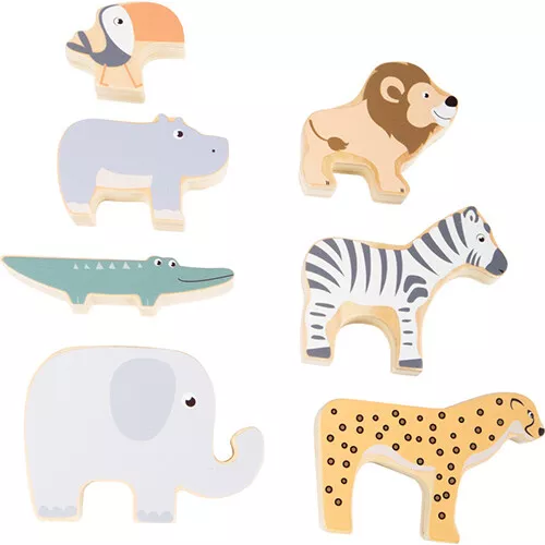 Small Foot Stapeldieren Safari 4 Small Foot Stapeldieren Safari - Afbeelding 4