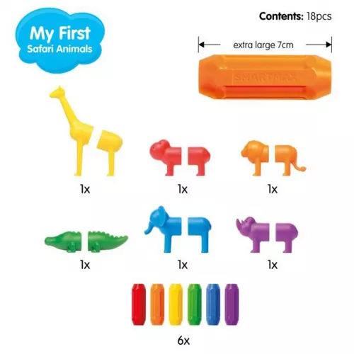 Smartmax Magnetisch Puzzelspel My First - Safaridieren 4 Smartmax Magnetisch Puzzelspel My First - Safaridieren - Afbeelding 4
