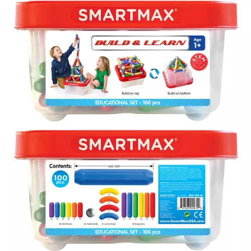 Smartmax Magnetische Bouwset Build And Learn - 100st 2 Smartmax Magnetische Bouwset Build And Learn - 100st - Afbeelding 2