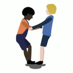 Stapelstein Balance Board Schemerblauw -speelgarages, auto's & voertuigen Winkel stapelstein balanceerbord schemerblauw