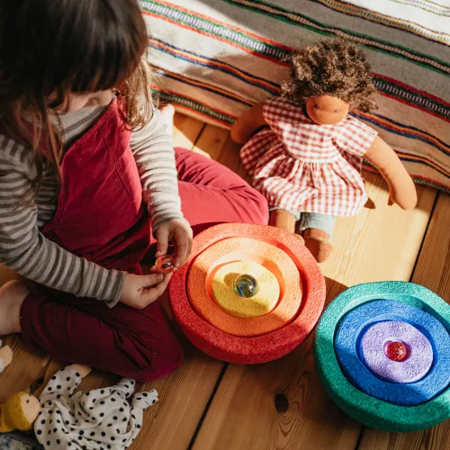 Stapelstein Inside Rainbow Classic - 6st 2 Stapelstein Inside Rainbow Classic - 6st - Afbeelding 2