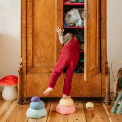 Stapelstein Inside Rainbow Pastel - 6st -speelgarages, auto's & voertuigen Winkel stapelstein inside rainbow pastel 6st 1