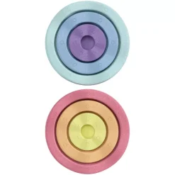 Stapelstein Inside Rainbow Pastel - 6st -speelgarages, auto's & voertuigen Winkel stapelstein inside rainbow pastel 6st 3