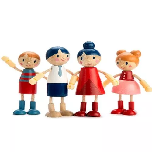 Tender Leaf Toys Poppenhuispoppen Familie - 13 Cm 1 Tender Leaf Toys Poppenhuispoppen Familie - 13 Cm