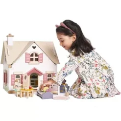 Tender Leaf Toys Poppenhuis Cottage - Gemeubileerd -speelgarages, auto's & voertuigen Winkel tender leaf toys poppenhuis ilovespeelgoed3