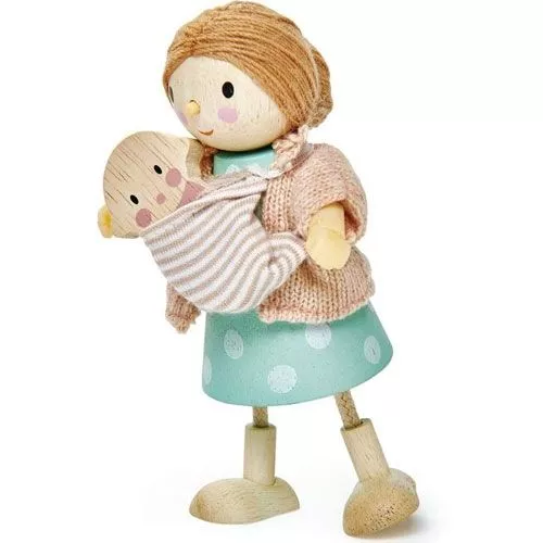 Tender Leaf Toys Poppenhuispop Mw. Goodwood & Haar Baby - 13 Cm 1 Tender Leaf Toys Poppenhuispop Mw. Goodwood & Haar Baby - 13 Cm