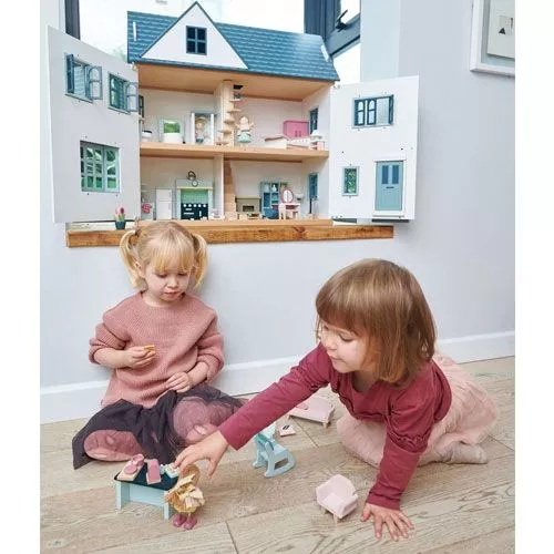 Tender Leaf Toys Poppenhuis Villa Dovetail 3 Tender Leaf Toys Poppenhuis Villa Dovetail - Afbeelding 3