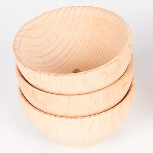 Tickit Houten Bakjes Naturel - Ø 7 Cm - 3st 4 Tickit Houten Bakjes Naturel - Ø 7 Cm - 3st - Afbeelding 4