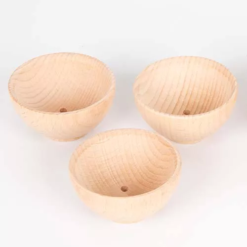 Tickit Houten Bakjes Naturel - Ø 7 Cm - 3st 2 Tickit Houten Bakjes Naturel - Ø 7 Cm - 3st - Afbeelding 2
