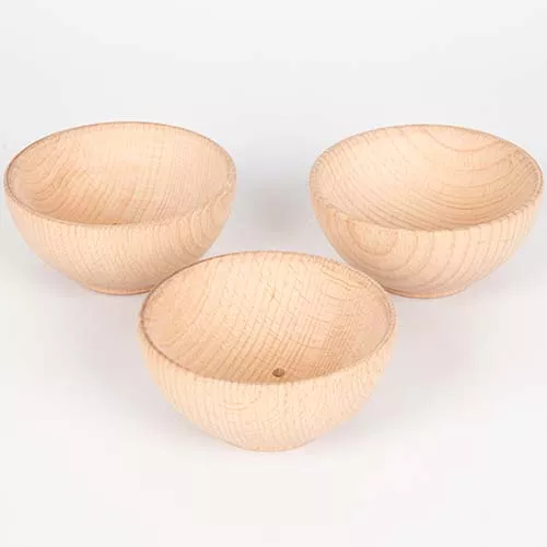 Tickit Houten Bakjes Naturel - Ø 9,3 Cm - 3st 2 Tickit Houten Bakjes Naturel - Ø 9,3 Cm - 3st - Afbeelding 2