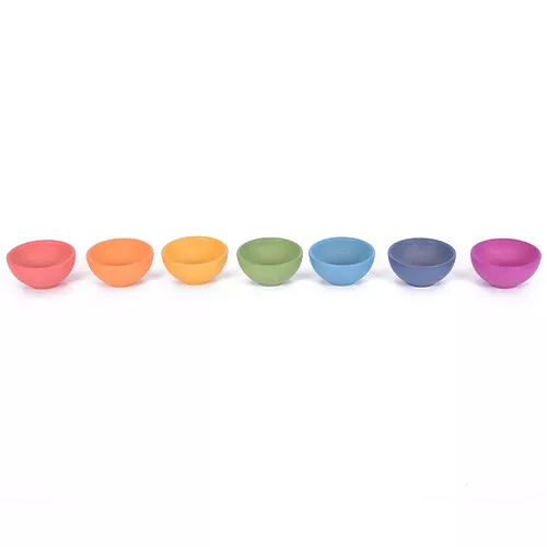 Tickit Sorteerschaaltjes Regenboog - 7st 2 Tickit Sorteerschaaltjes Regenboog - 7st - Afbeelding 2