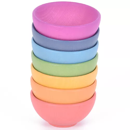 Tickit Sorteerschaaltjes Regenboog - 7st 1 Tickit Sorteerschaaltjes Regenboog - 7st