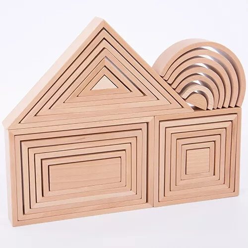 Tickit Stapelvormen Driehoek - 7st 7 Tickit Stapelvormen Driehoek - 7st - Afbeelding 7