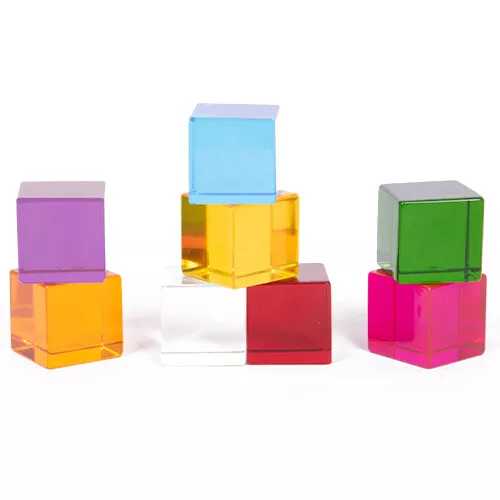 Tickit Transparante Blokken - 8st 1 Tickit Transparante Blokken - 8st