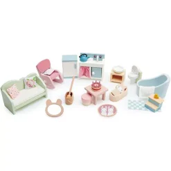 Tender Leaf Toys Poppenhuis Meubelset - Landelijk - 24st -speelgarages, auto's & voertuigen Winkel tl8166 countryside furniture set 2 720x 1