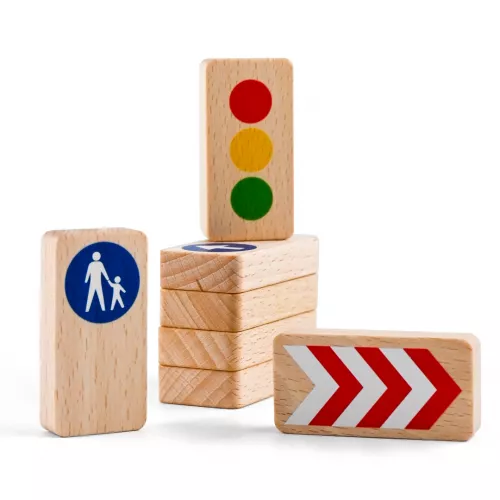 Way To Play Waytoplay Verkeersborden 8-delig 1 Way To Play Waytoplay Verkeersborden 8-delig