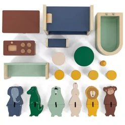 Trixie Baby Trixie Poppenhuis Met Meubels -speelgarages, auto's & voertuigen Winkel trixie poppenhuis met meubels 4