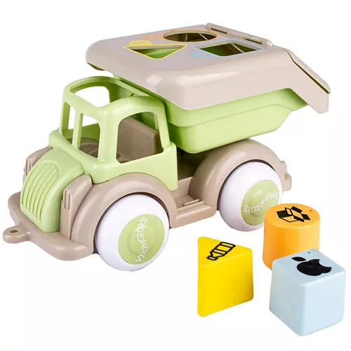 Viking Toys Ecoline Vrachtwagen Met Vormenstoof - Recycling 1 Viking Toys Ecoline Vrachtwagen Met Vormenstoof - Recycling