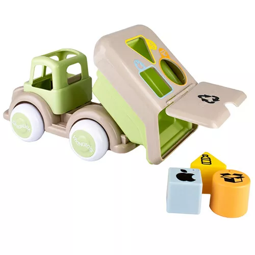 Viking Toys Ecoline Vrachtwagen Met Vormenstoof - Recycling 2 Viking Toys Ecoline Vrachtwagen Met Vormenstoof - Recycling - Afbeelding 2
