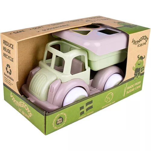 Viking Toys Ecoline Vrachtwagen Met Vormenstoof - Recycling 4 Viking Toys Ecoline Vrachtwagen Met Vormenstoof - Recycling - Afbeelding 4