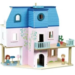 Vilac Houten Poppenhuis Met Meubels -speelgarages, auto's & voertuigen Winkel vilac houten poppenhuis met inrichting 4