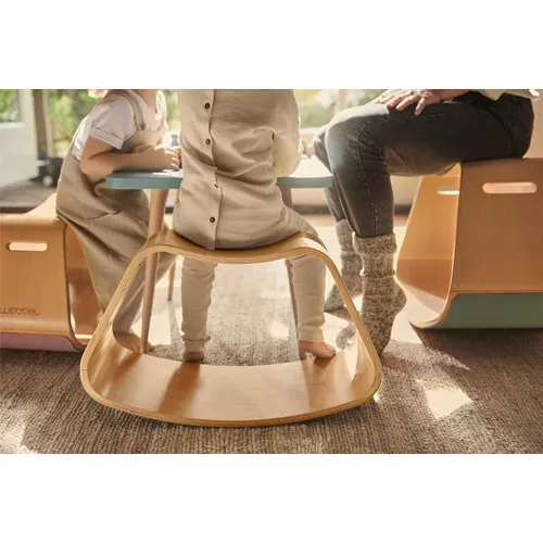 Wobbel Up Met Vilt - Babymuis Lichtgrijs 3 Wobbel Up Met Vilt - Babymuis Lichtgrijs - Afbeelding 3