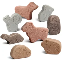 Yellow Door Stenen Bosdieren - 8st